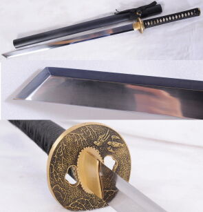 Ninja samurai sword KATANA JAPAN STEEL FOR TRAINING 1060 CODE R1080