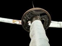 SAMURAJSKI MIECZ KATANA Z POCHWĄ  +STOJAK 4KM100-405WH - 5