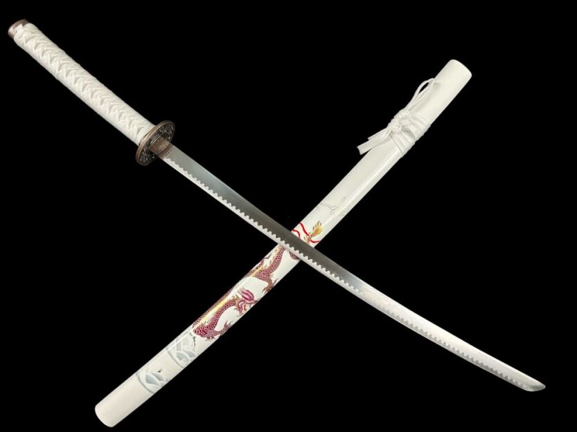 SAMURAJSKI MIECZ KATANA Z POCHWĄ  +STOJAK 4KM100-405WH