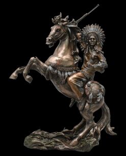 INDIAN on HORSE with rifle VERONESE (WU75819A4)