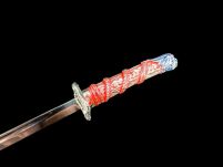 Nożyk do listów miniaturka historyczny miecz japońska katana (13)plus stojak - 7