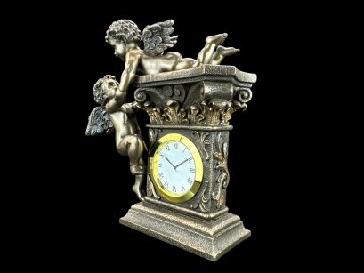 Art Nouveau CLOCK WITH ANGELS VERONESE (WU74349A4)