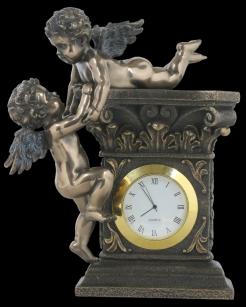 Art Nouveau CLOCK WITH ANGELS VERONESE (WU74349A4)