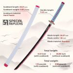 Miecz Katana Demon Slayer Mitsuri Kanroji's Drewniany JT10662 - 4