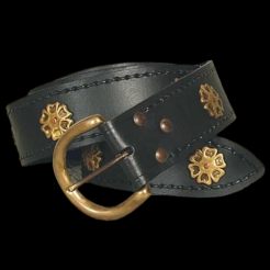 LONG BLACK KNIGHT decorated BELT (WS200676)