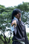 Miecz Wakizashi Krótka Katana Demon Slayer Tokitou Muichirou's Drewniany 77cm plus Stojak i Pas JT10655-W - 8