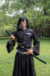 Miecz Wakizashi Krótka Katana Demon Slayer Tokitou Muichirou's Drewniany 77cm plus Stojak i Pas JT10655-W - 5