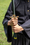Miecz Wakizashi Krótka Katana Demon Slayer Tokitou Muichirou's Drewniany 77cm plus Stojak i Pas JT10655-W - 6