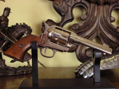 SREBRNA DOSKONAŁA REPLIKA - REWOLWER COLTA Z 1886 r. KALIBER 45  (1186/NQ)