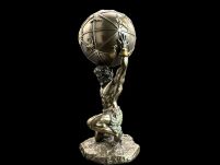 Figurka Rzeźba Statuetka GRECKI TYTAN ATLAS TRZYMAJĄCY ZIEMIĘ WU78109A4 - 7