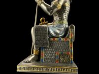 Egipski bóg mądrości i nauki THOT siedzący na tronie VERONESE WU78055A4 - 10