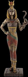 EGYPTIAN GODDESS - HATHOR HOLDING SNAKE VERONESE (WU76710A4)