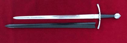 Medieval training sword to fight with scabbard N10500