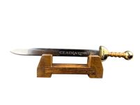 Nożyk do listów miniaturka historyczny miecz gladiatorów (04) plus stojak - 7