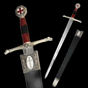 ORIGINAL TEMPLAR SWORD with sheath  (288/V)