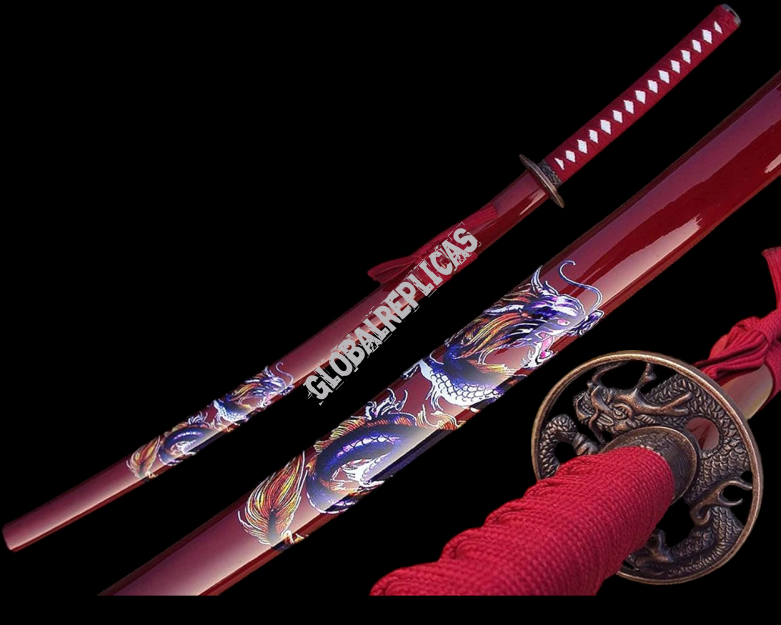 Samurai sword KATANA RED DRAGON HIT 4KM80-405RD