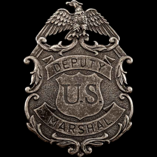 SILVER BADGE DEPUTY MARSHAL U.S  (112/NQ)
