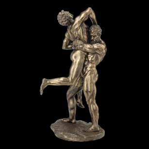 rzeźba figurka HERKULES WALCZĄCY Z ANTANEUSEM  VERONESE WU75276A4