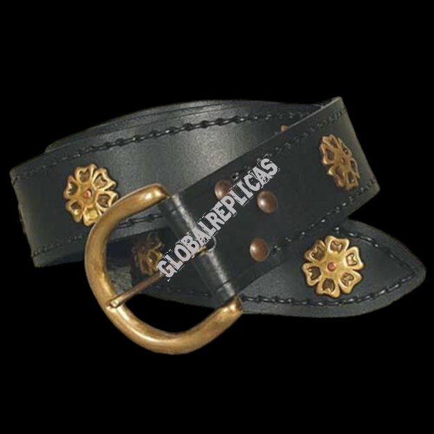 LONG BLACK KNIGHT decorated BELT (WS200676)